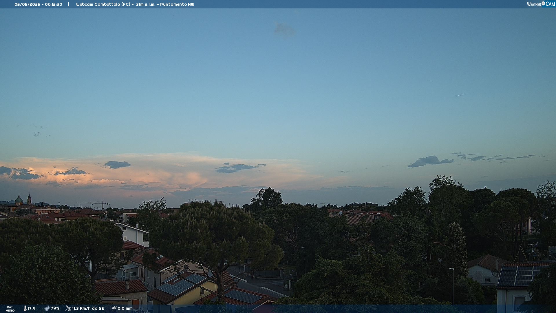 immagine della webcam nei dintorni di Santarcangelo di Romagna: webcam Gambettola